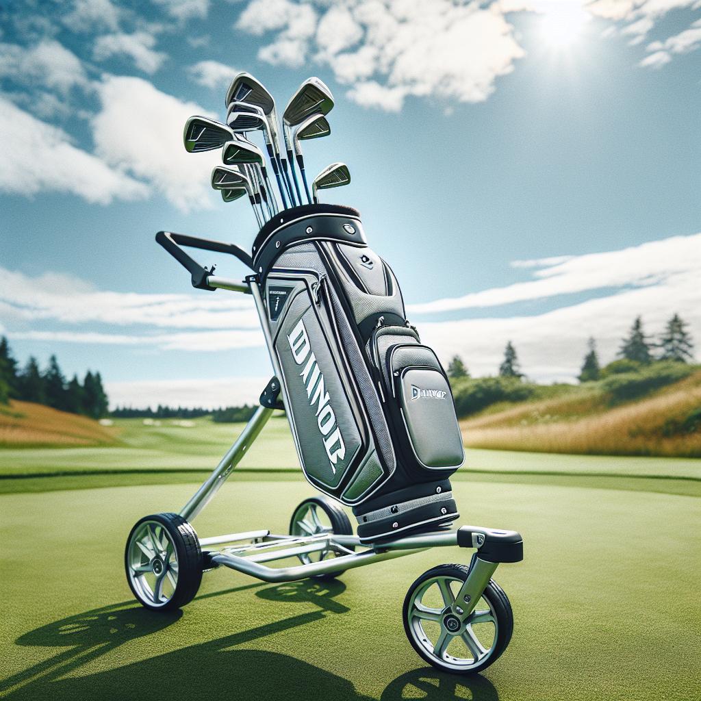 Is the Dunlop Aluminium Golf Trolley Lightweight?
